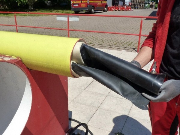 Пневматическое заглушающее перекрытие LAMPE (для нефтепродукта) тип NBR 1-200, применение Пневматическое заглушающее перекрытие LAMPE (для нефтепродукта) тип NBR 1-200, применение